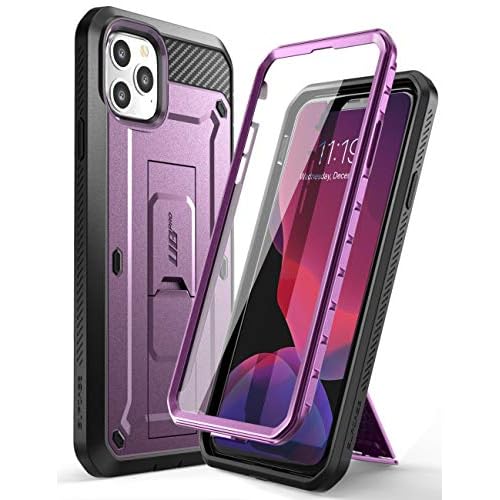 SUPCASE for iPhone 11 Pro Max Case with Screen Protector (Unicorn Beetle Pro), [Built-in Stand & Belt Clip] Heavy Duty Full-Body Shockproof Protective