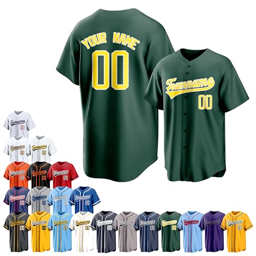 Team Name Custom Men Baseball Jersey Softball T Shirts Women Color 30