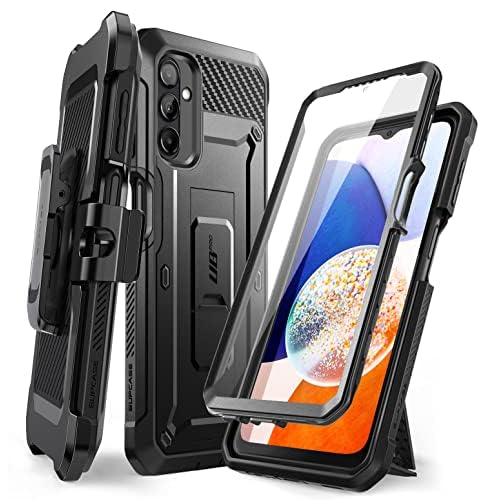 SUPCASE Unicorn Beetle Pro Series for Samsung Galaxy A14 5G Case (2022 Release), Full-Body Rugged Holster Case with Built-in Screen Protector (Black)