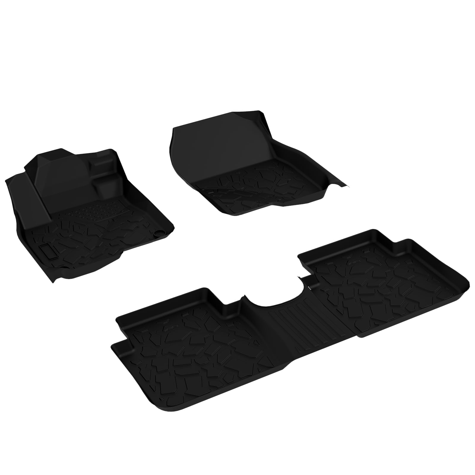 Garvee Floor Mats Compatible with CR-V, Custom Fit Floor Liners for 2017-2022 CR-V, 1st & 2nd Row All Weather Protection, Black