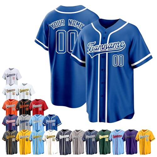 Team Name Custom Men Baseball Jersey Softball T Shirts Women Color 6