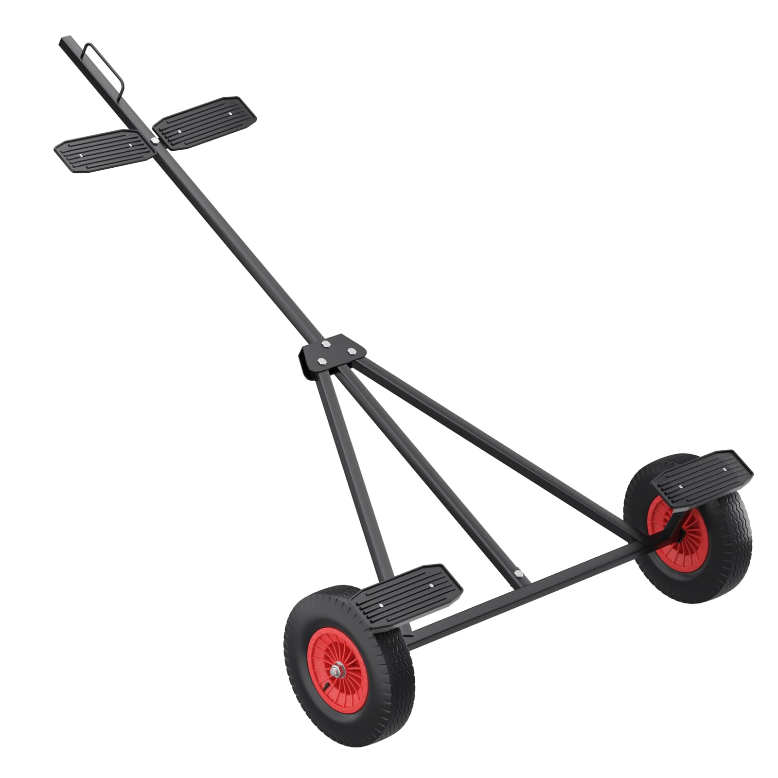 Garvee 420 Lbs Capacity Trailer Dolly, Carbon Steel Trailer Mover with 96"-116" Adjustable Length & 18" Solid Tires for Moving Boat Trailers-Utility-R