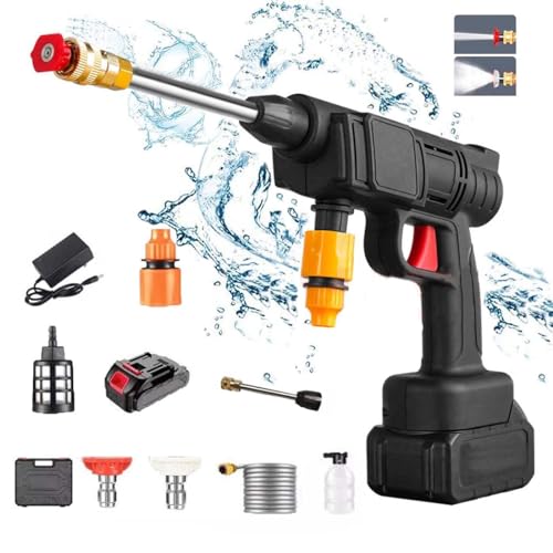 Cordless Pressure Washer 48V 30Bar Pressure, Three Water Spraying Modes Lithium-ion Battery Powered Pressure Washer for Home Use with Hose and Spray N