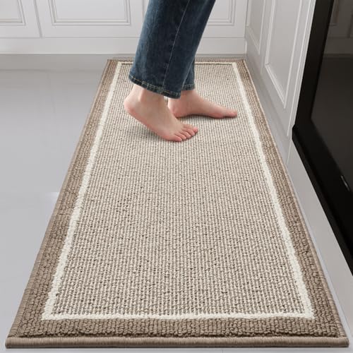 Kitchen Runner Rugs Non Slip Washable Long Kitchen Rugs Absorbent Dirt Resist Runners for Kitchen Floor Mat in Front of Sink Rug, Laundry, Entryway Fl