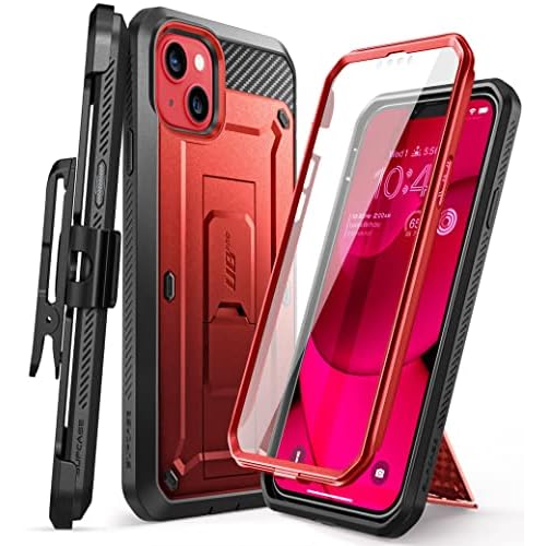 SUPCASE for iPhone 14 Plus Case with Screen Protector (Unicorn Beetle Pro), [Built-in Stand & Belt-Clip] [Military-Grade Protection] Heavy Duty Rugged
