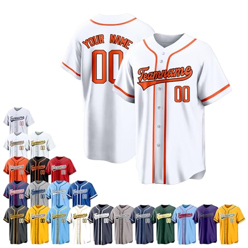 Team Name Custom Men Baseball Jersey Softball T Shirts Women Color 14