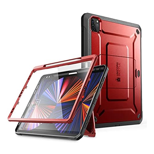 SUPCASE for iPad Pro 12.9 Inch Case 6th-5th-4th Generation 2022-2021-2020 (Unicorn Beetle Pro), [Built-in Screen Protector & Stand & Pen Holder] Full-