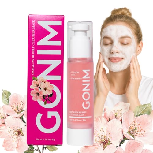 GONIM Face Wash Deep Facial Cleanser with 3s Self-Foaming, Weekly Bubble Face Mask for Oily Skin, Daily Face Wash for Makeup Remover, Collagen+Ceramid