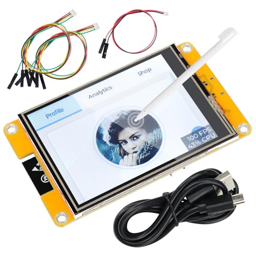 Freenove ESP32 Display CYD, 3.2 Inch Touchscreen Monitor, 240x320 Pixel IPS TFT LCD Screen ST7789 Driver, Dual-core 32-bit 240 MHz Microcontroller WiF