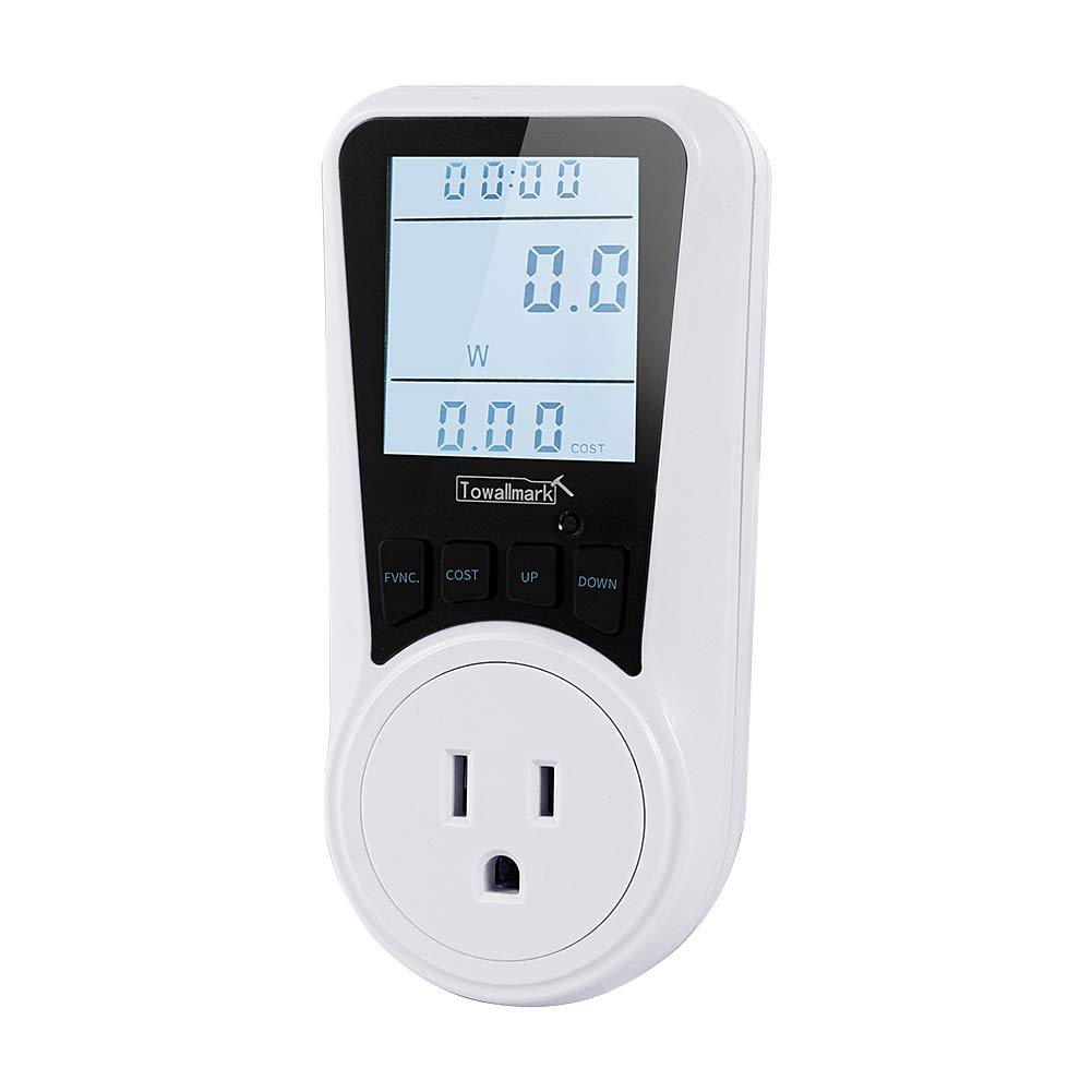 Garvee Electricity Usage Monitor, Watt Meter, Garvee Power Consumption Monitor, Power Meter Plug, Kilowatt Wattage Voltage AMP Tester, Intelligent Bil