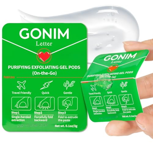 GONIM Exfoliating Facial Cleanser with Hyaluronic Acid, Exfoliating Face Wash, Oil-Free Gentle Face Exfoliator Pore Cleaner, Non-Comedogenic Face Scru
