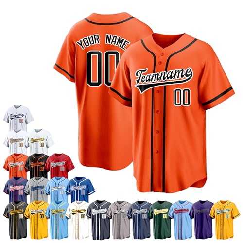 Team Name Custom Men Baseball Jersey Softball T Shirts Women Color 13