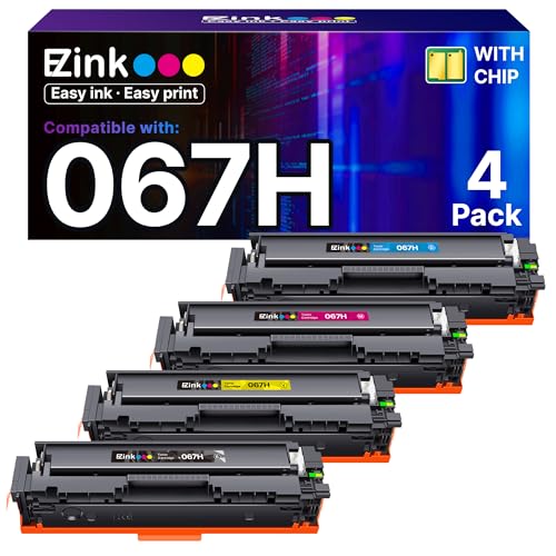 E-Z Ink 067H 067 Toner Cartridge with Chip Compatible for Canon 067H Toner Cartridge Set High Yield Cartridge 067 for Canon imageCLASS MF656Cdw MF654C