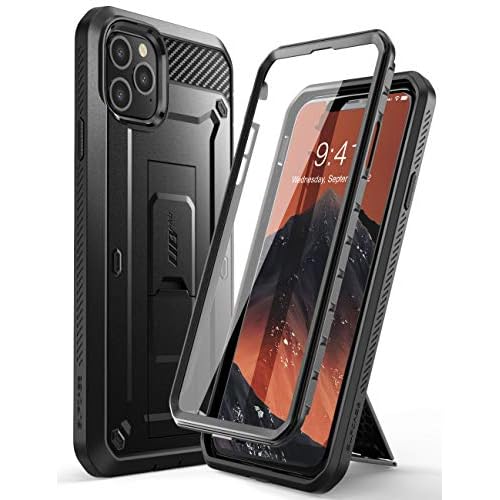 SUPCASE for iPhone 11 Pro Max Case with Screen Protector (Unicorn Beetle Pro), [Built-in Stand & Belt Clip] Heavy Duty Full-Body Shockproof Protective