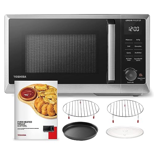 TOSHIBA 6-in-1 Inverter Countertop Microwave Oven Healthy Air Fryer Combo, MASTER Series, Air Fryer, Broil, Convection, Speedy Combi, Even Defrost, So