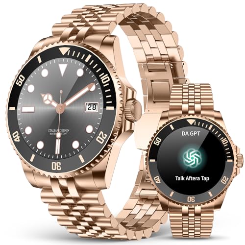 2025 DA GPT Smart Watch for Men,1.19-inch AMOLED Display, 24-7 Heart Rate, Blood Oxygen, Blood Pressure, Sleep Monitor, 107 Sports Fitness Tracker, Wa