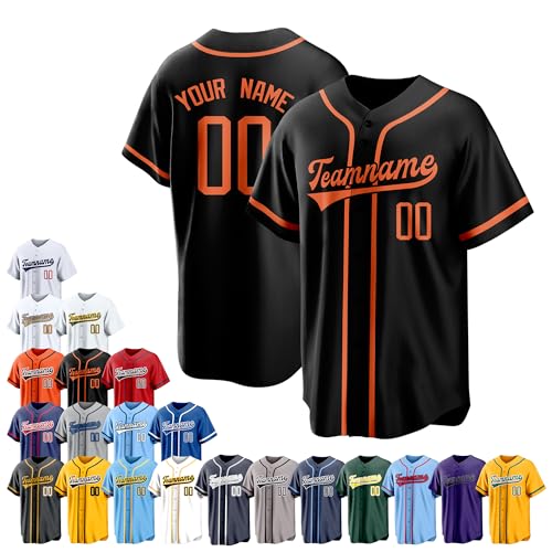 Team Name Custom Men Baseball Jersey Softball T Shirts Women Color 26