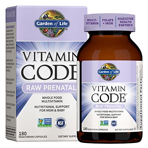 Garden of Life Prenatal Multivitamin for Women from Whole Foods with Biotin, Iron & Folate not Folic Acid, Probiotics for Immune Support - Vitamin Cod