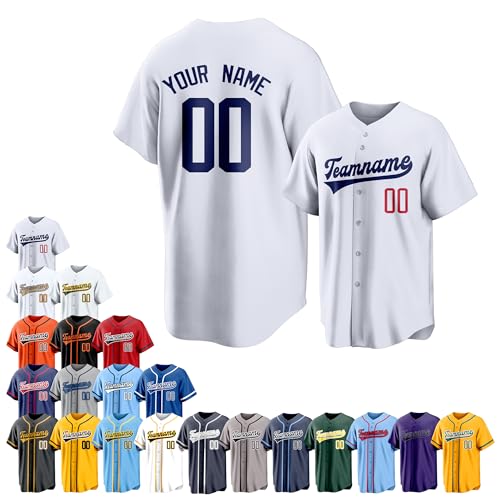 Team Name Custom Men Baseball Jersey Softball T Shirts Women Color 12