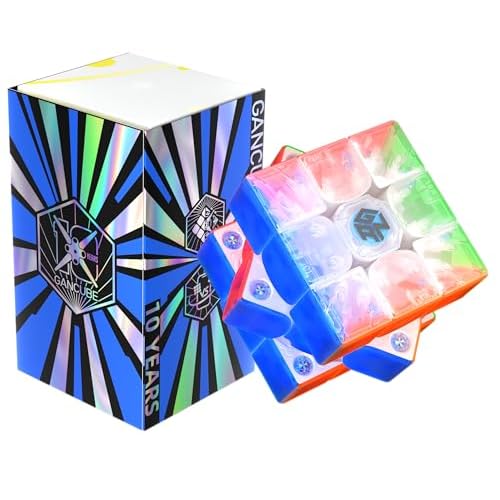 GAN 356 i Carry 2 UV, Smart Cube 3x3 Magnetic Bluetooth Eletronic Speed Cube with Timer Online Competition with App Upgraded GAN356 iCarry Puzzle Toys