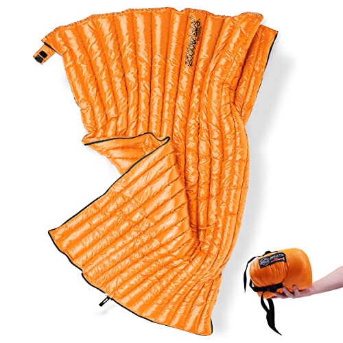 ZOOOBELIVES Ultralight Backpacking 32-50F Down Sleeping Bag - 27oz Ultra Compact 650 Fill Power Envelope Sleeping Bag for Hiking, Camping and Backcoun