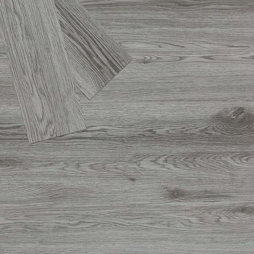 Peel and Stick Floor Tile Waterproof Vinyl Flooring 36-Pack 54 Sq.Ft, DIY Self Adhesive Wood Plank for Bedroom, Kitchen, Living Room, Dark Grey 36 x 6