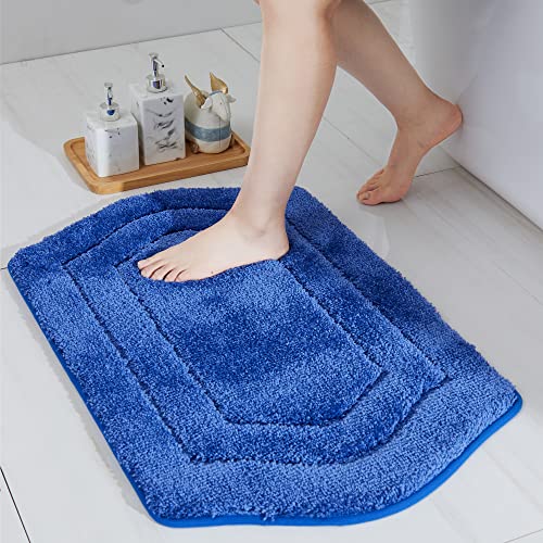 COSY HOMEER Extra Thick Bath Linen Sets Rugs for Bathroom - Anti-Slip Bath Mats Soft Plush Yarn Shaggy 100% Strong Polyester Bedroom Water Absorbent(B