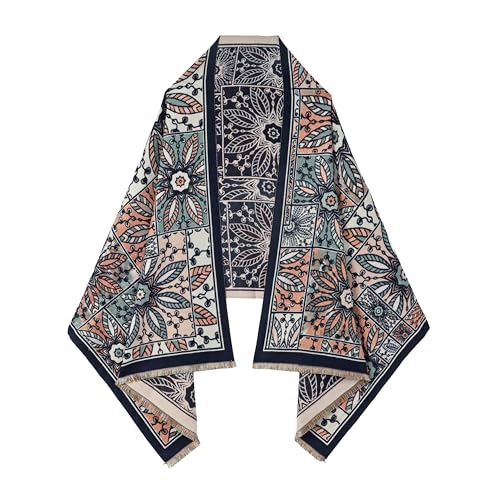 SWAT PANY Scarf for Women Pashmina Blanket Shawls and Wraps Winter Warm Scarves Orangepink