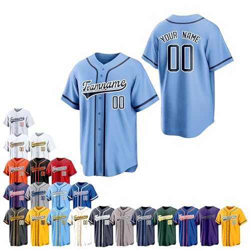 Team Name Custom Men Baseball Jersey Softball T Shirts Women Color 17