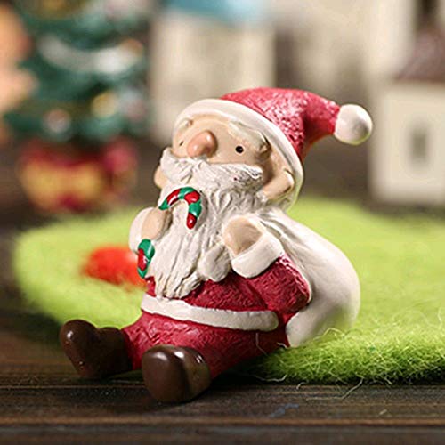 Garvee Christmas Aquarium Decoration,Aquarium Decor,Fish Tank Aquarium Ornament,Resin Crafts Cartoon Christmas Series Landscaping Decor Old Man