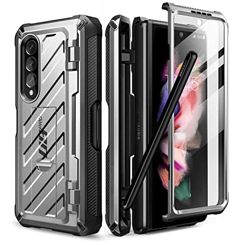 SUPCASE for Galaxy Z Fold 3 Case with S Pen Holder (Unicorn Beetle Pro), [Built-in Screen Protector & Stand] [Military-Grade Protection] Heavy Duty Pr