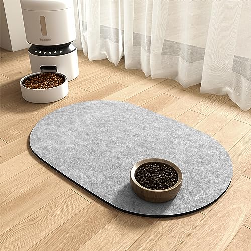 Absorbent Dog Water Mat-Dog Mat for Food and Water Bowl, Quick Dry Pet Feeding Mat, No Stains Dog Food mat, Dog Accessories Pet Supplies Mat-Dog Water