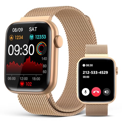 EarlySincere Smart Watches for Women Blood Pressure, 1.9" HD Full Touch Screen, Fitness Tracker with Heart Rate Blood Oxygen Sleep Monitor, IP67 Water