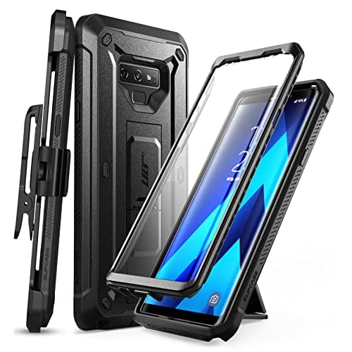 SUPCASE for Galaxy Note 9 Case with Screen Protector (Unicorn Beetle Pro), [Built-in Stand & Belt Clip] Heavy Duty Full-Body Rugged Holster Protective