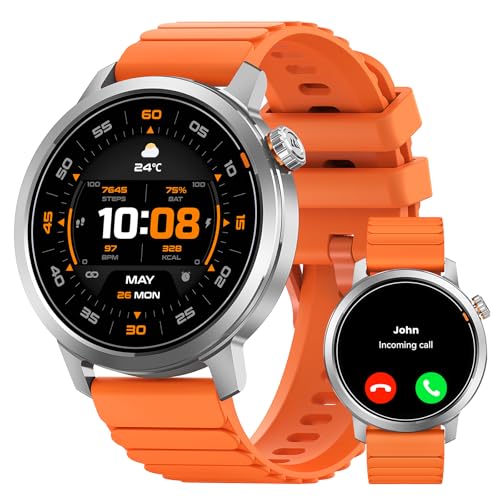 KOSPET ORB Smartwatch Herren, Ultra-Leicht, bis zu 25 Tage Akkulaufzeit, 1,43" AMOLED Fitnessuhr mit 24-Stunden-Herzfrequenzmonitor & Schlafanalyse, 1