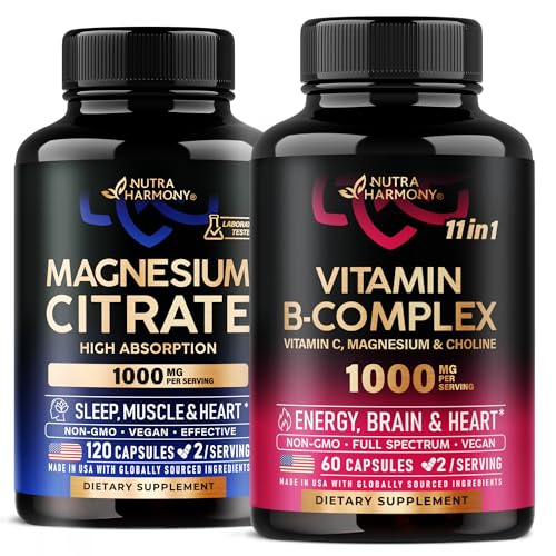 NUTRAHARMONY Vitamin B Complex & Magnesium Citrate Capsules