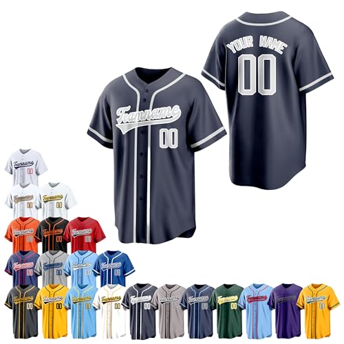 Team Name Custom Men Baseball Jersey Softball T Shirts Women Color 32