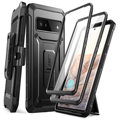 SUPCASE for Google Pixel 6A Case with Stand & Belt-Clip (Unicorn Beetle Pro), [Built-in Screen Protector & Front Frame] [Military-Grade Protection] He