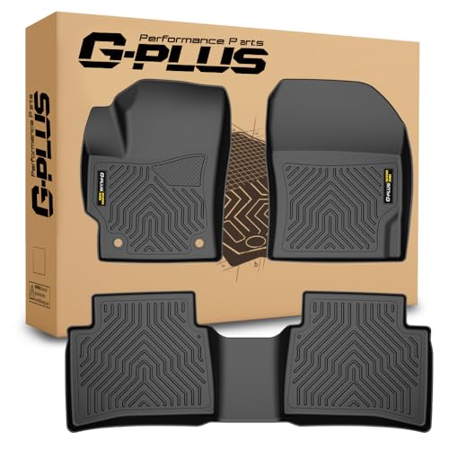 G-PLUS Floor Mats 3PCS Compatible with Toyota Corolla 2020-2024 Sedan(Not fit for Hatchback),TPE All Weather Protection 1st & 2nd Row Floor Cargo Line