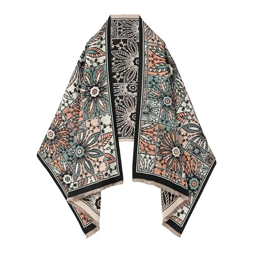 SWAT PANY Scarf for Women Pashmina Blanket Shawls and Wraps Winter Warm Scarves Turquoise