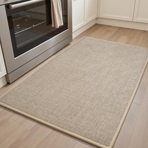 PADOOR Kitchen Mats Cushioned Anti Fatigue-Kitchen Rugs Non Slip Washable Super Absorbent, Soft Woven Durable Kitchen Floor Mat Comfort Standing Mat f