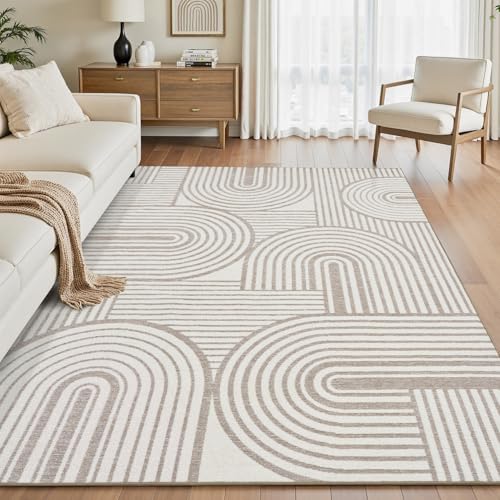 Textured Tufted Neutral 5x7 Area Rugs for Living Room Rug-Carpet Bedroom Nursery Rug Carpet Washable Rugs Farmhouse Modern Boho Luxury Cozy Comfortabl