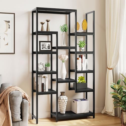 YITAHOME 71” Tall Bookshelf 6 Tier Bookcase,Modern Large Bookshelves with 12 Open Shelf, Display Rack Storage Book Shelves for Living Room Bedroom O