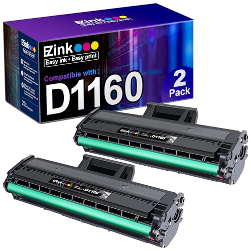 E-Z Ink Compatible Toner Cartridge Replacement for Dell B1160 Toner Cartridge to Use with Dell B1160 B1160w B1163w B1165nfw Mono Laser Printers (2 Bla