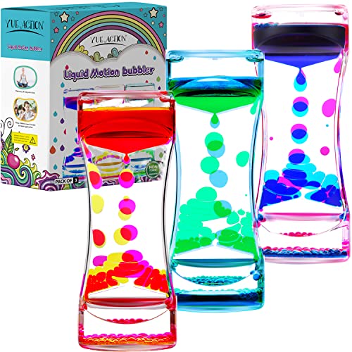 YUE MOTION Liquid Motion Bubbler - Calming Toys for Kids and Adults - Liquid Hourglass - Handheld Oil Timer - Sensory Toys for Autism, Anxiety Style#2