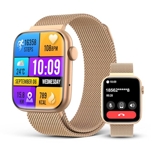 2025 Smart Watch for Women, 1.9" AMOLED DA GPT AI Voice Smartwatch with Bluetooth Call, 24-7 Heart Rate Stress Sleep Monitor,123 Sports Modes, IP68 Wa