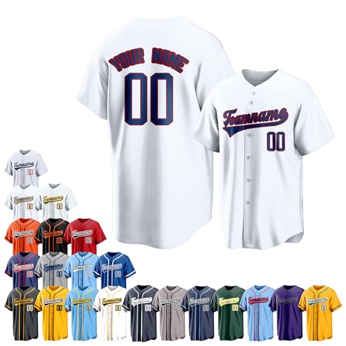 Team Name Custom Men Baseball Jersey Softball T Shirts Women Color 25