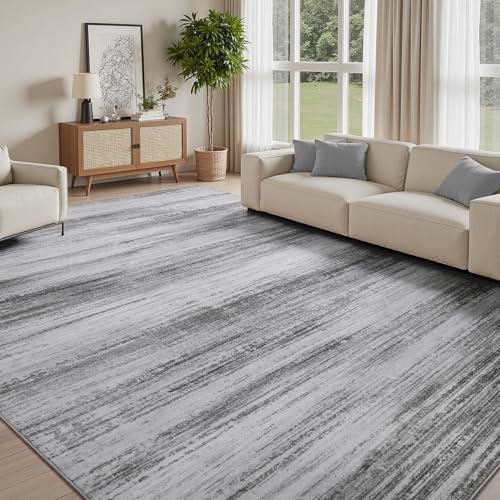 PADOOR Modern Abstract Area Rug - 5x7 Washable Rugs Non-Slip, Large Rug Ultra Soft Low Pile Rugs for Living Room Bedroom Dining Room Nursery Room Play