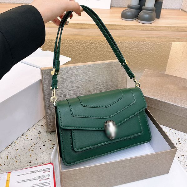 Designer Classic Serpentine Forever Crossbody Bags Italy Brand Fashion Snakehead Lock Women Shoulder High Quality Solid Color Leather Messen