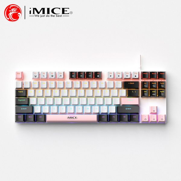 Small order text GK-300 wired mechanical keyboard with 87 keys, Spanish, Brazilian, Portuguese, Arabic, Russian